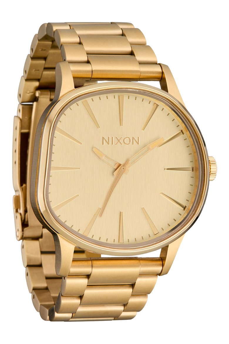 Sentry Wobble Bracelet Watch, 42mm, Alternate, color, ALL GOLD