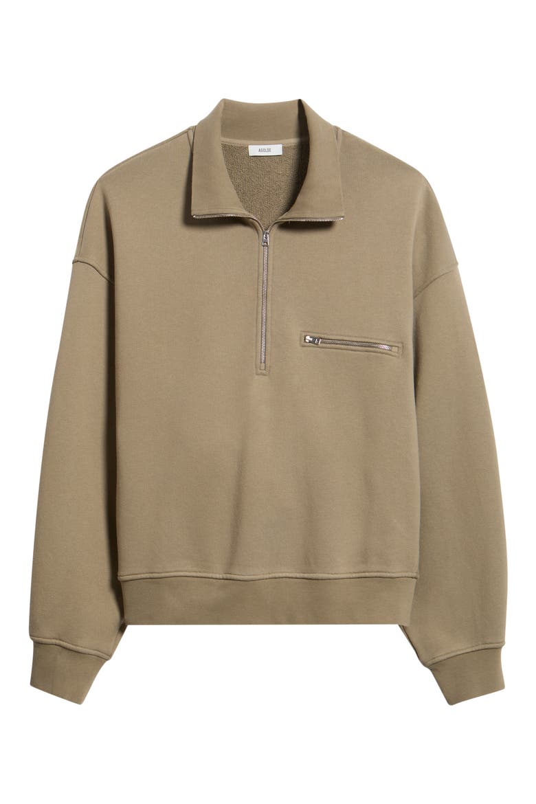Pavillion Quarter-Zip Pullover, Alternate, color, TRAIL MD TAN BROWN