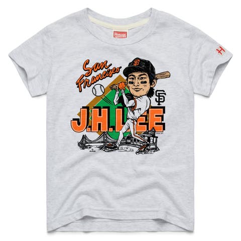 Youth Homage Jung Hoo Lee Ash San Francisco Giants Player Graphic Tri-Blend T-Shirt