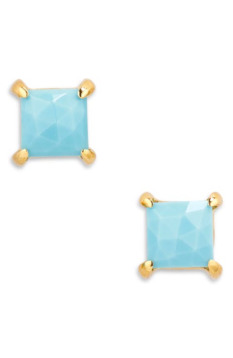 Mini Nomad Turquoise Stud Earrings