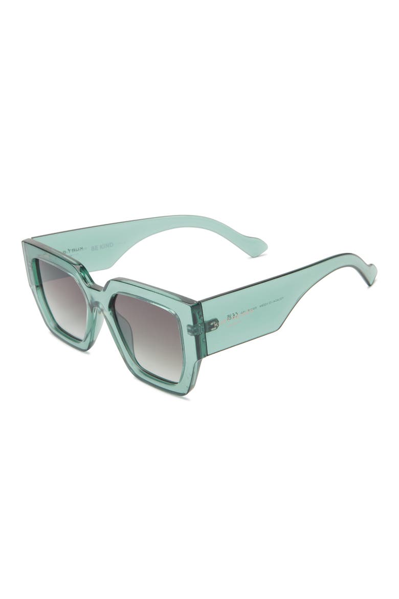 55mm Square Sunglasses, Alternate, color, CRYSTAL TEAL