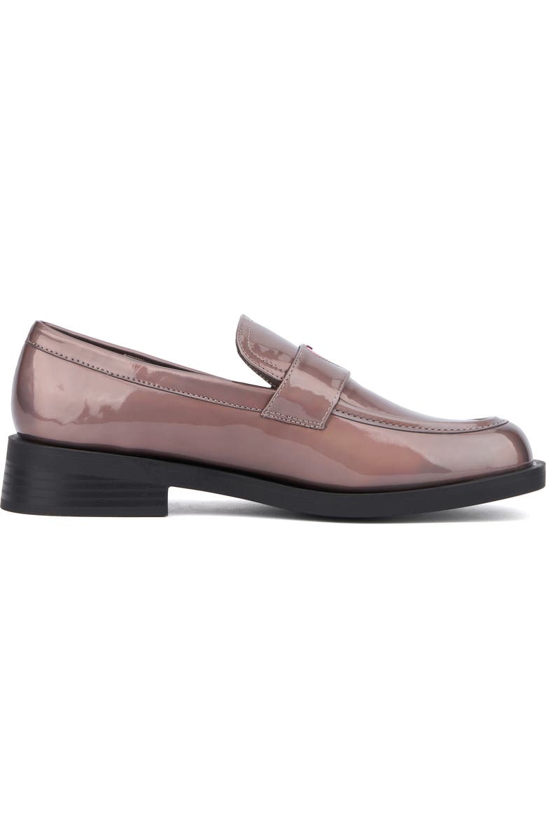 OLIVIA MILLER Luminaries Square Patent Loafer, Alternate, color, Gun Metal