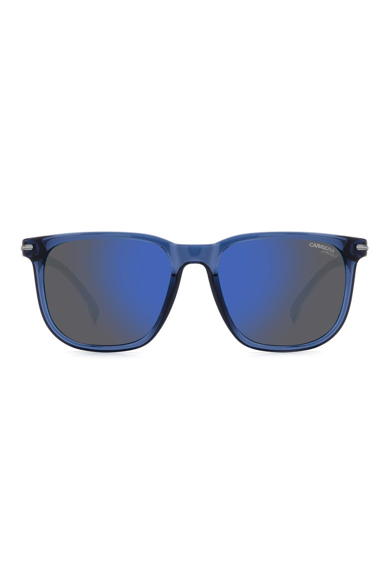 54mm Rectangular Sunglasses, Main, color, BLUE