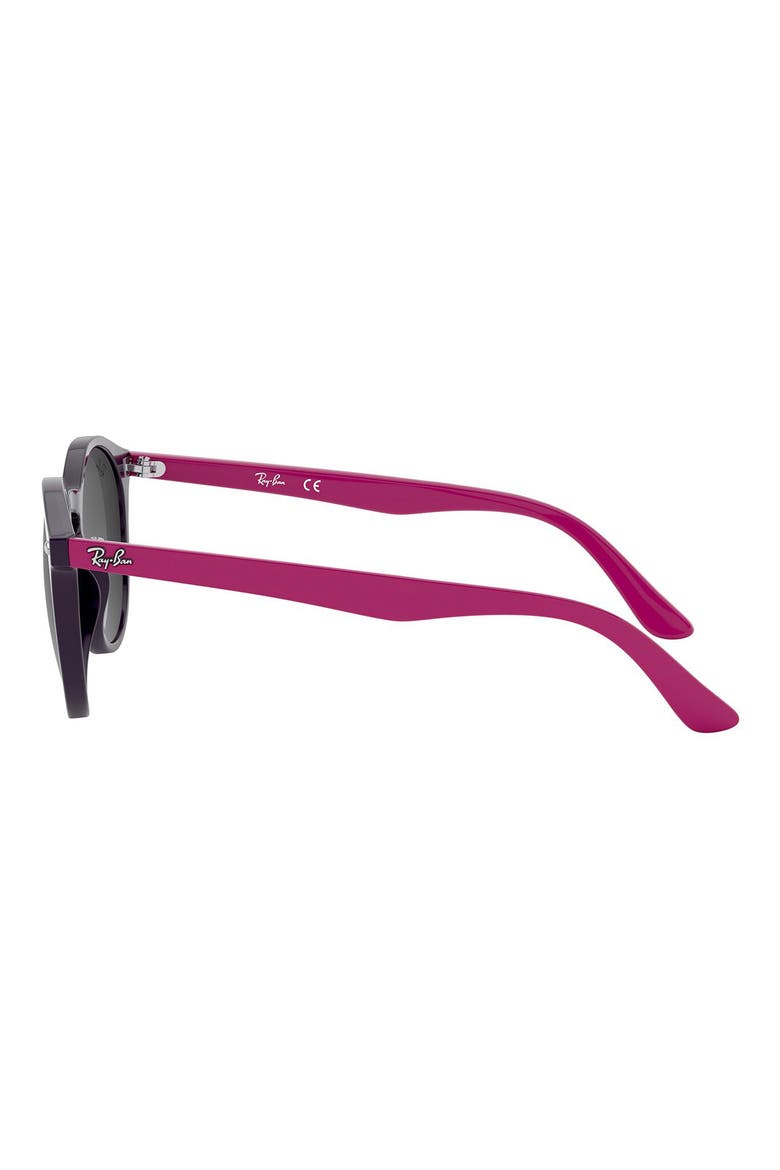Junior 44mm Round Sunglasses, Alternate, color, GRY GRAD