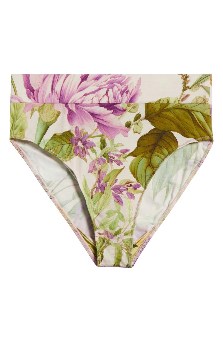 KILO BRAVA Spring Garden High Waist Lounge Briefs, Alternate, color, Spring Garden