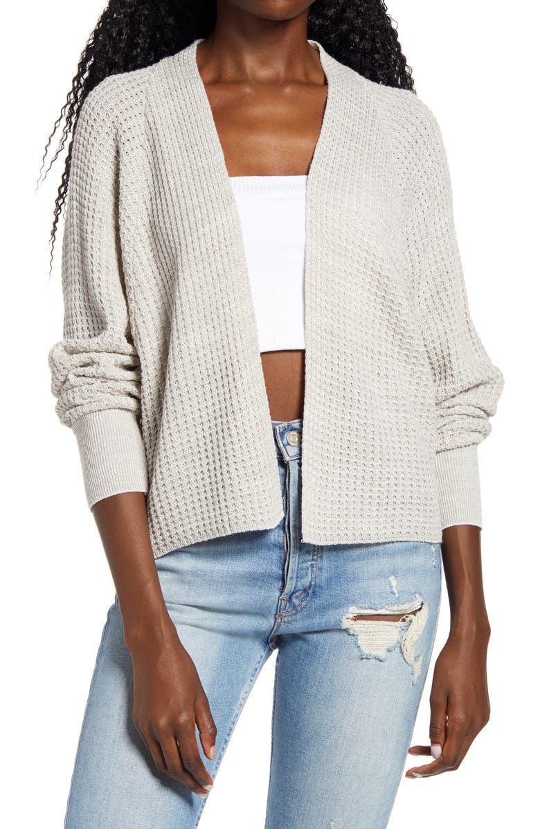 BP. Dolman Waffle Cardigan, Main, color,