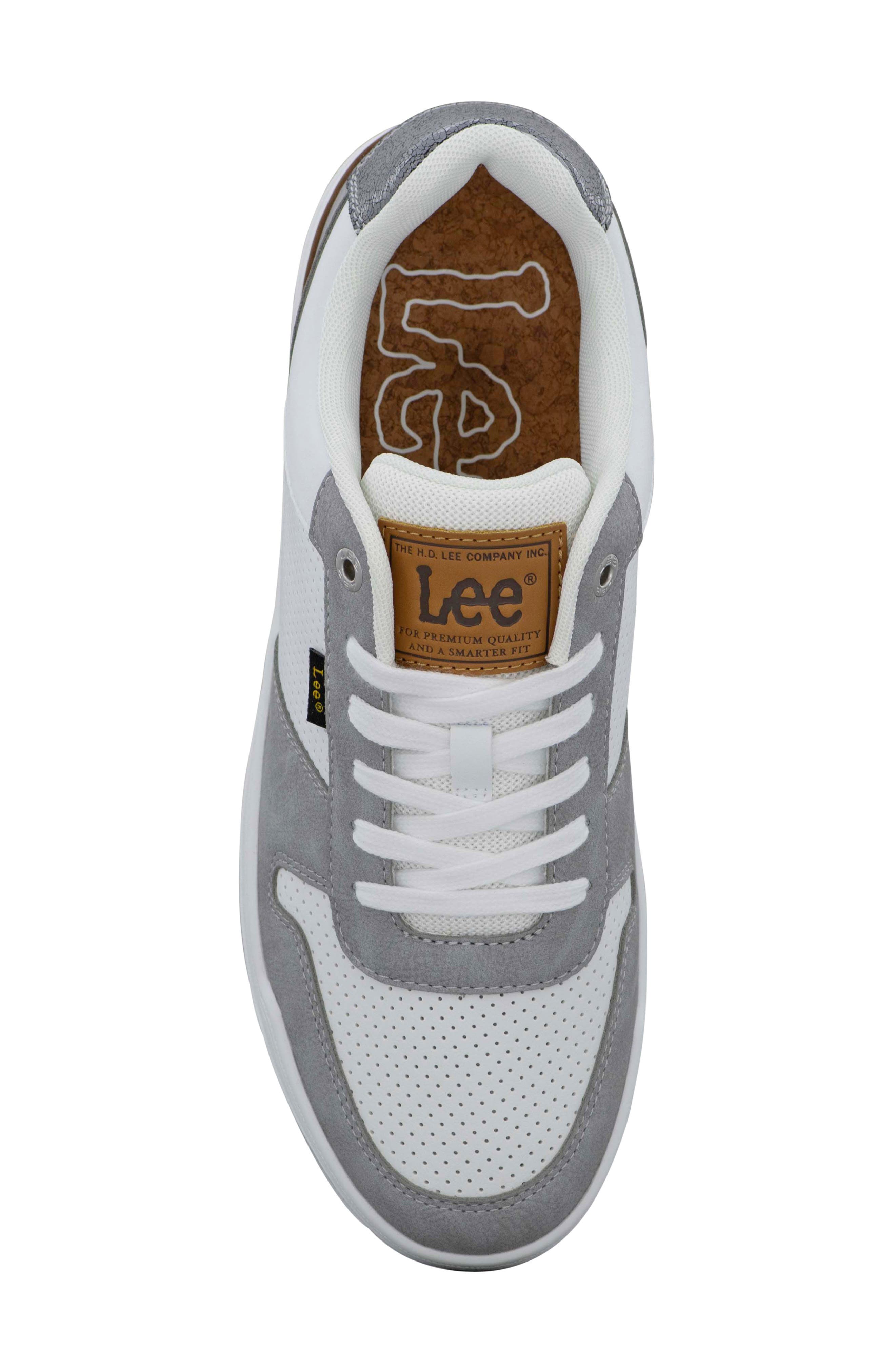 Specter Core Faux Leather Sneaker, Alternate, color, WHITE/ PLAT GREY/ DARK GREY
