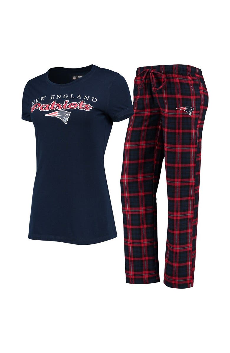 CONCEPTS SPORT Women's Concepts Sport Navy/Red New England Patriots Logo T-Shirt & Pants Set, Alternate, color, Navy