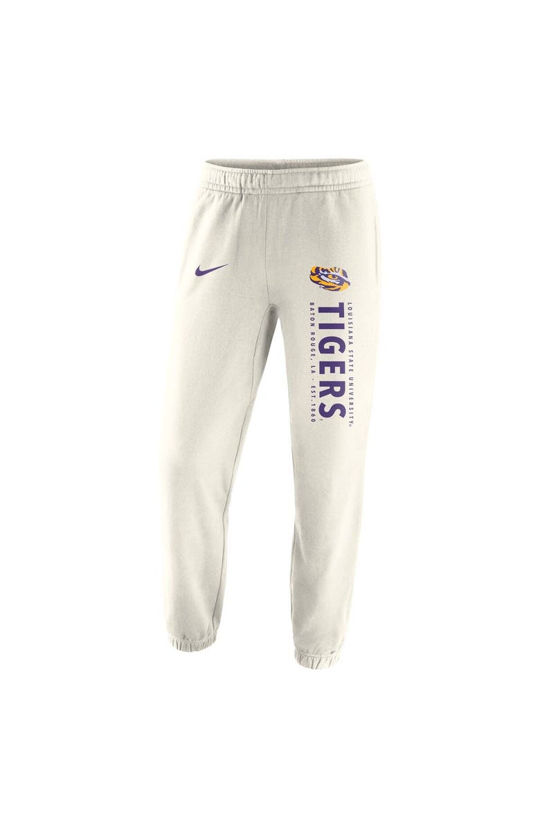 Nike Men's Nike Cream LSU Tigers Saturday Fleece Pants, Alternate, color, 
