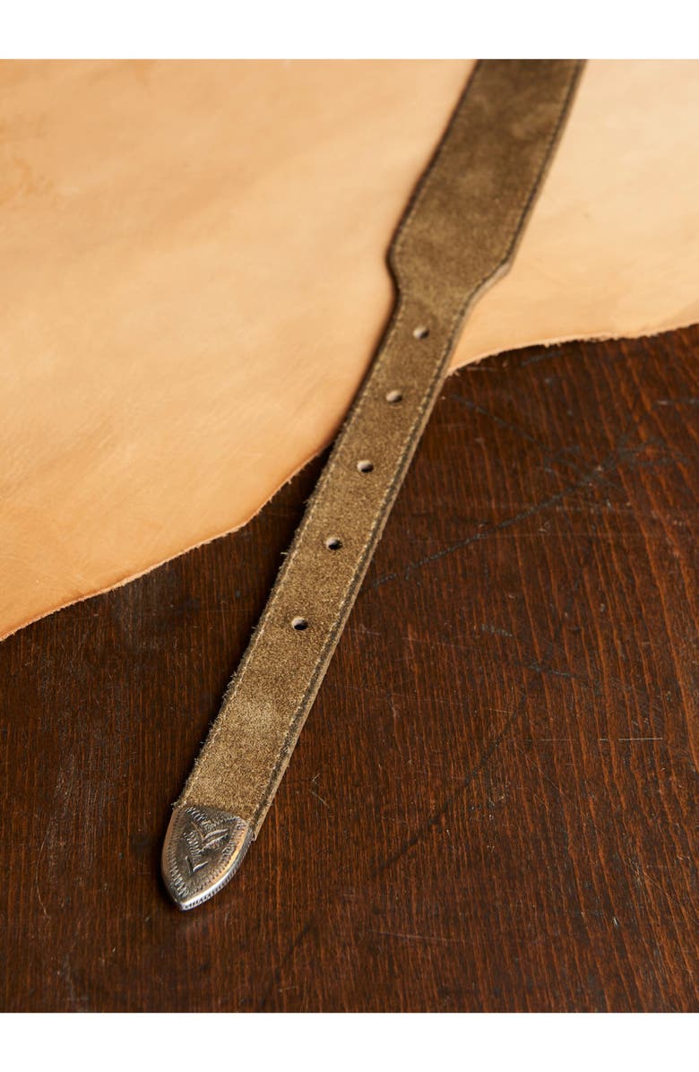 Fortela Denver Leather Belt, Alternate, color, Beige