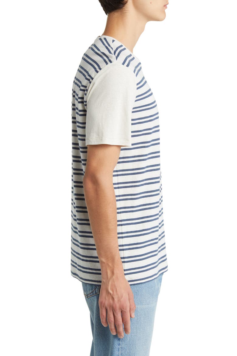 Valencia Stripe Hemp & Organic Cotton Pocket T-Shirt, Alternate, color, MARITIME STRIPE CANVAS