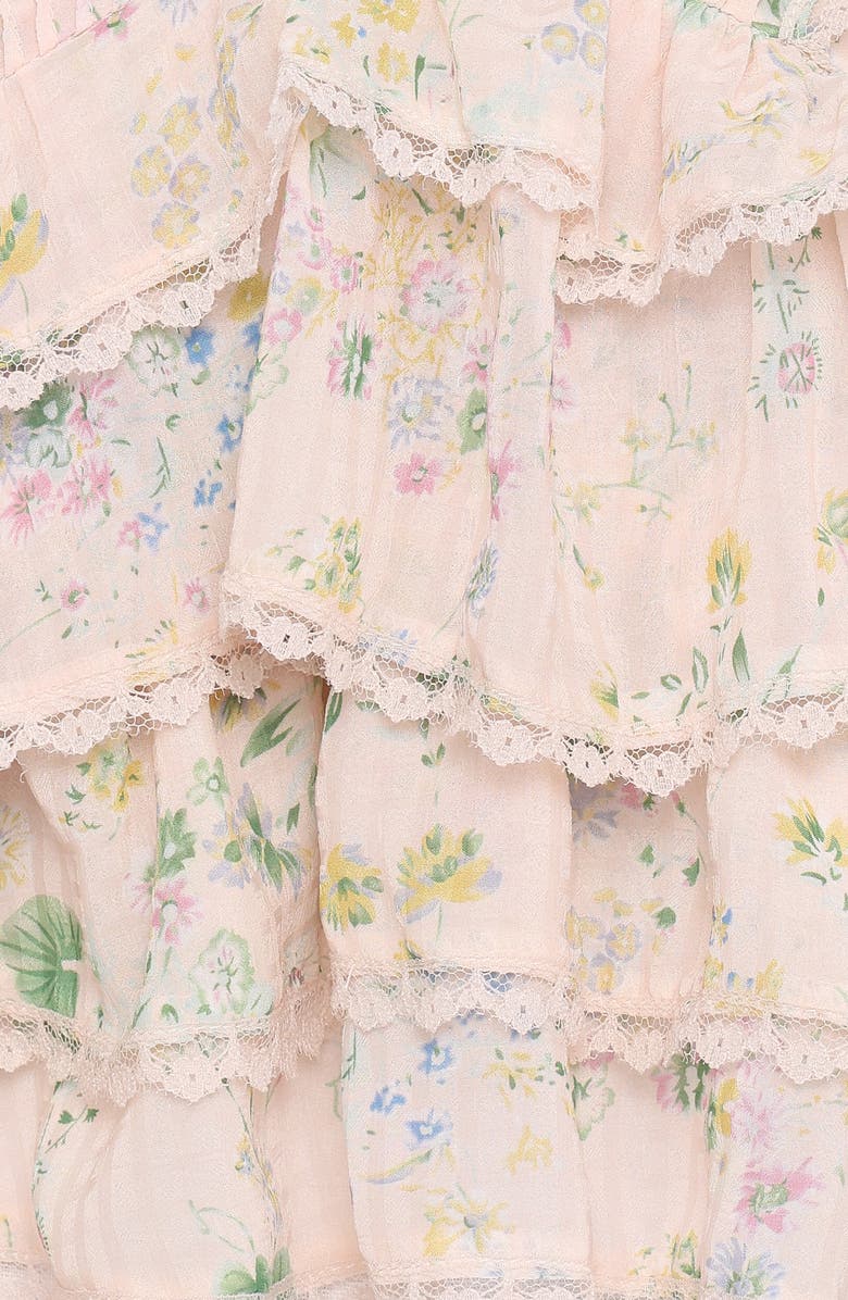 Petal & Pup Yana Ruffle Top, Alternate, color, Pastel Pink Floral