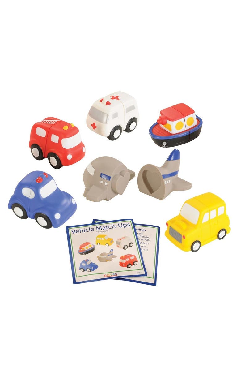 Kaplan Early Learning Company Toddler Vehicle Match-Ups - Set of 6, Main, color, Multicolored