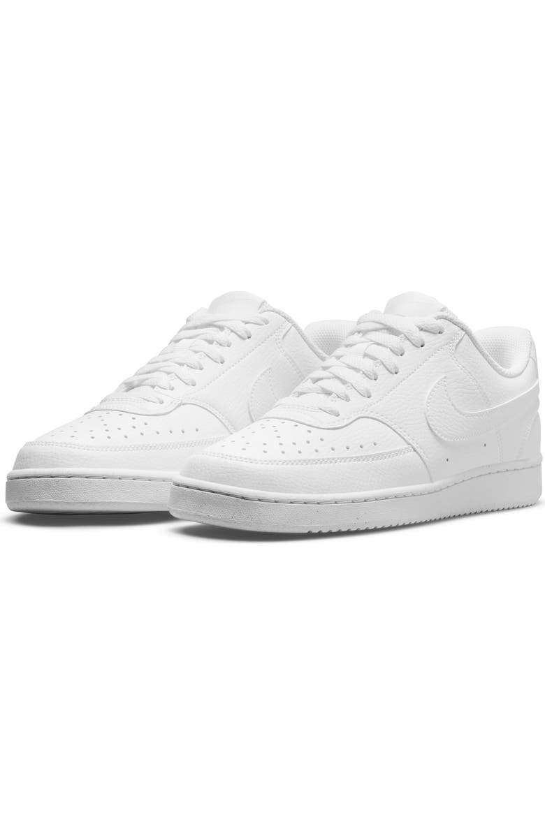 Nike Court Vision Low Sneaker, Main, color, 100 White/White/White
