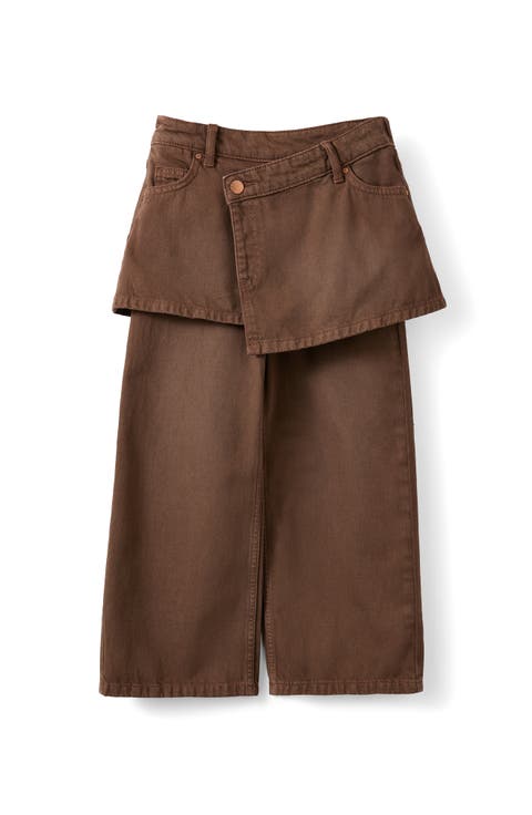 Kid's Super Wide Leg Skirt Denim Jean
