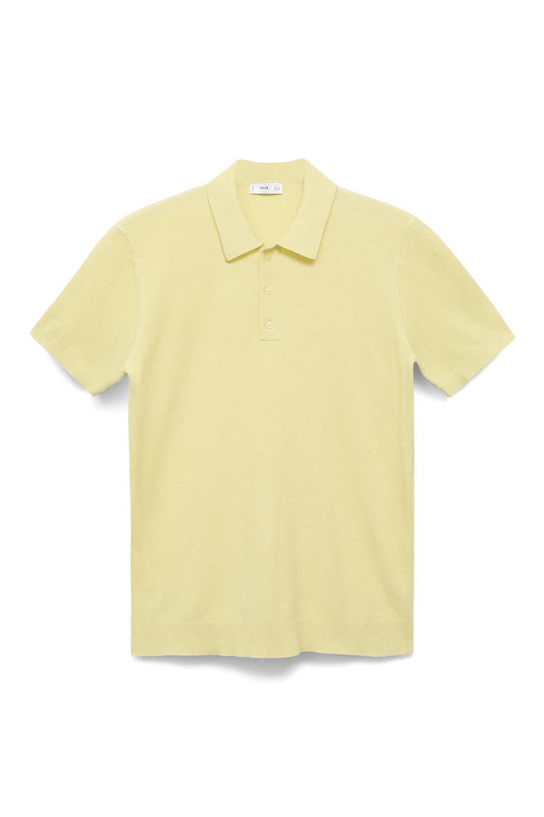 Slim Fit Knit Polo, Alternate, color, NEON YELLOW