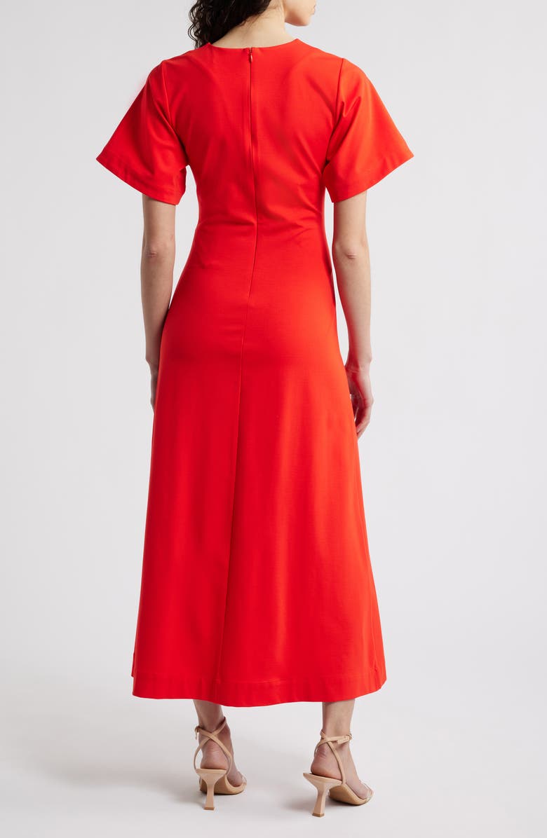 Du Paradis Dahlia Maxi Dress, Alternate, color, Coral Red
