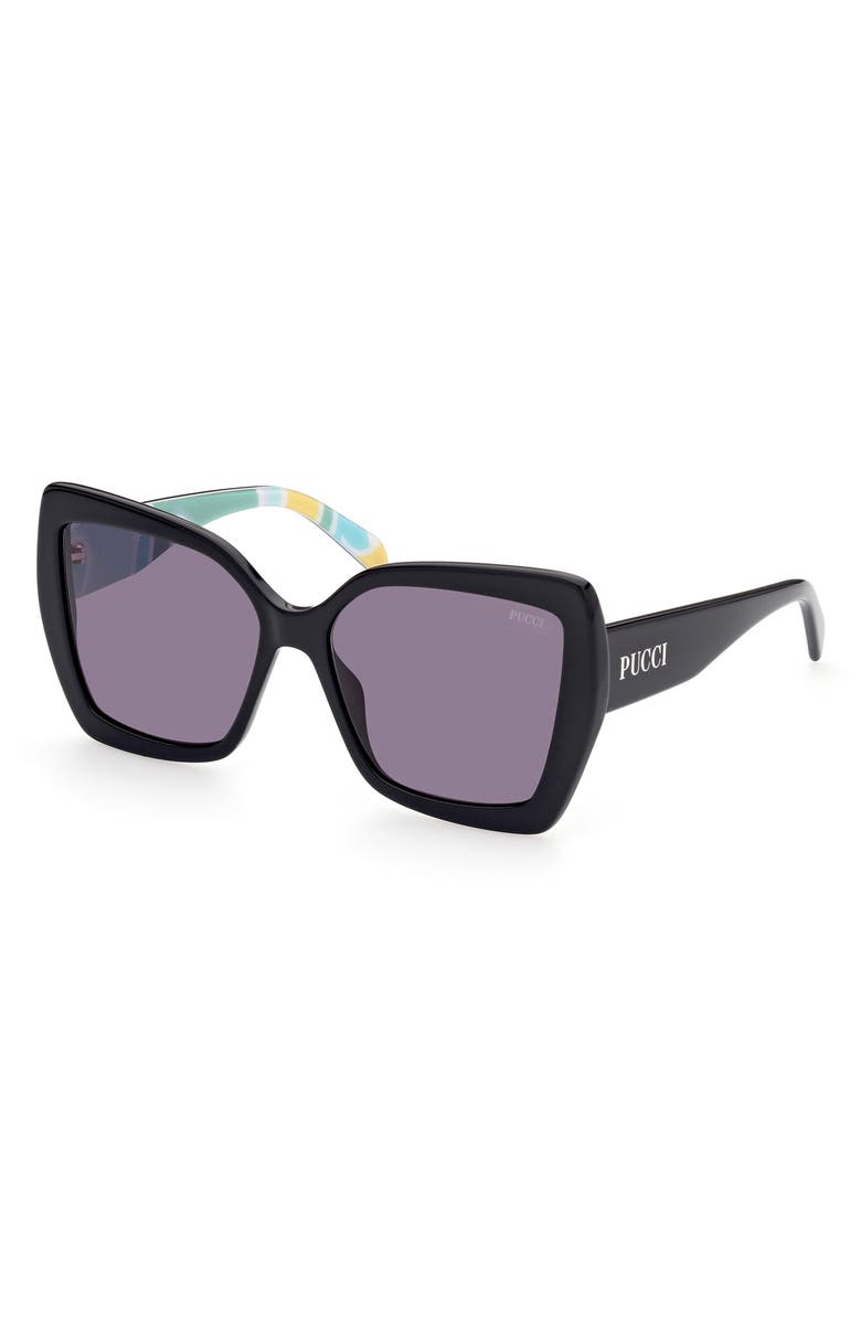 Emilio Pucci 58mm Butterfly Sunglasses, Alternate, color,