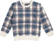 Sweet Wink Navy Plaid Sweatshirt