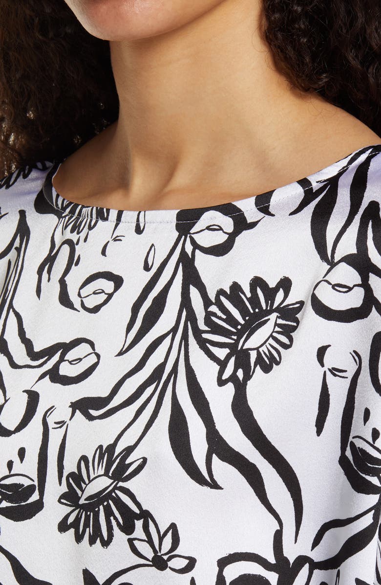 Nordstrom Cristina Martinez Satin Crop Pajamas, Alternate, color,