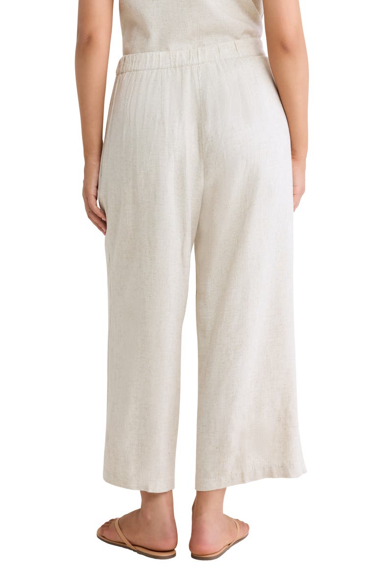 Dylan Crop Wide Leg Pants, Alternate, color, NATURAL
