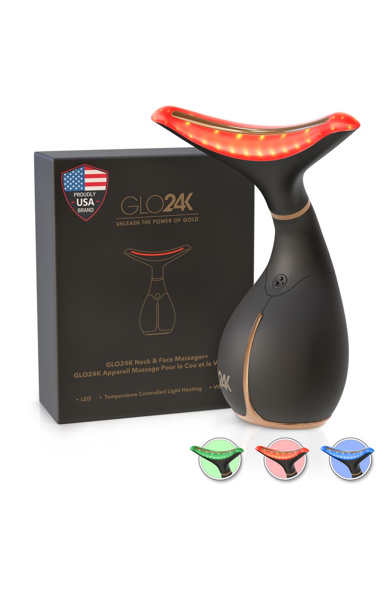 GLO24K UNLEASH THE POWER OF GOLD Skin Rejuvenation Beauty Device for Face and Neck, Main, color, Na