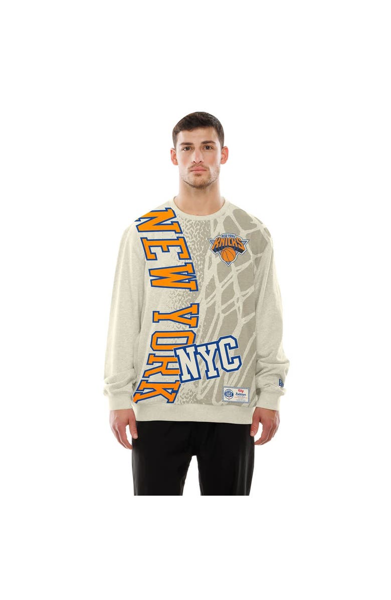 New Era Men's New Era Tan New York Knicks 2025/26 City Edition Sweatshirt, Main, color, Tan