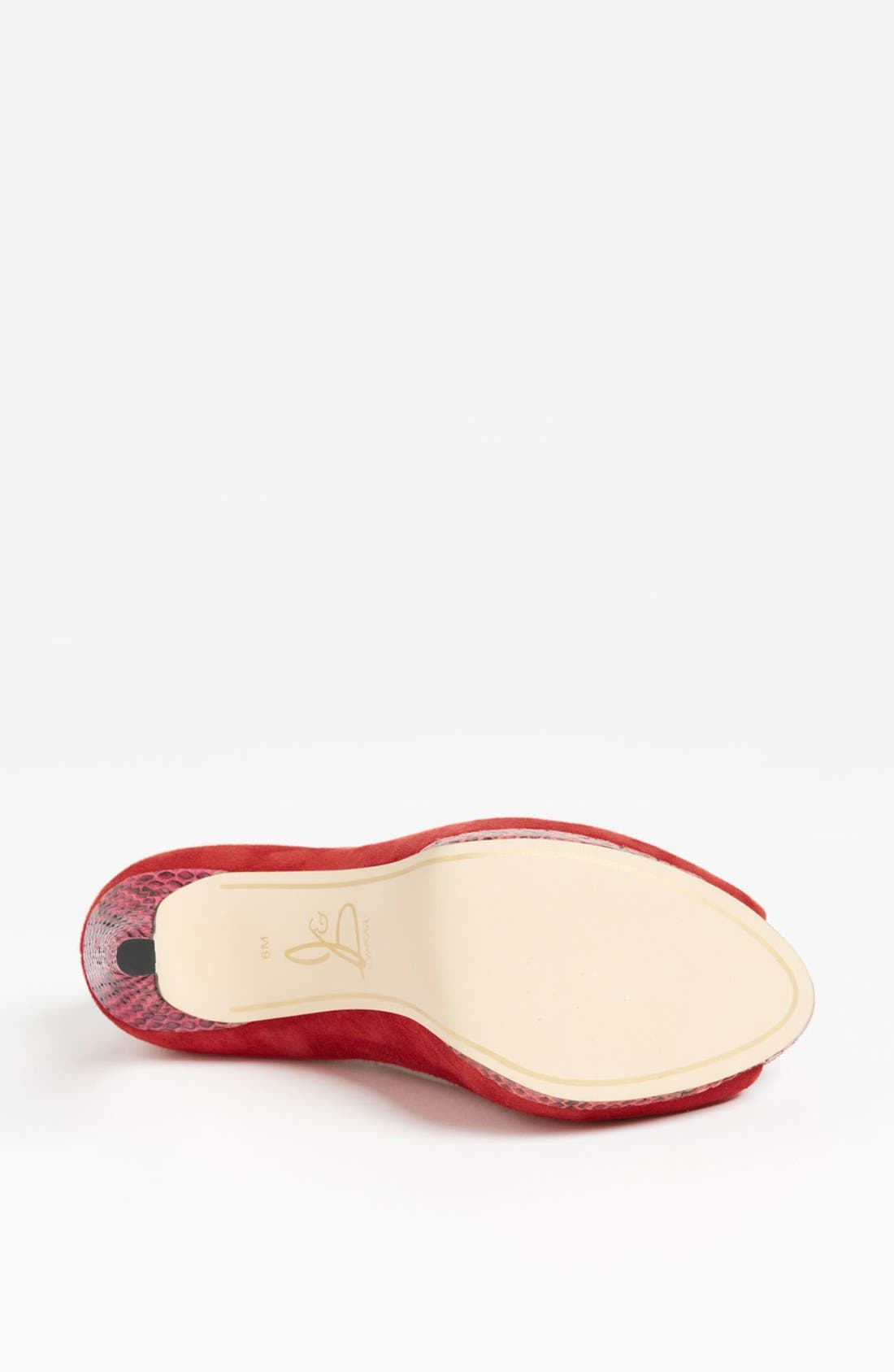 'Delsa' Pump (Nordstrom Exclusive), Alternate, color, RED