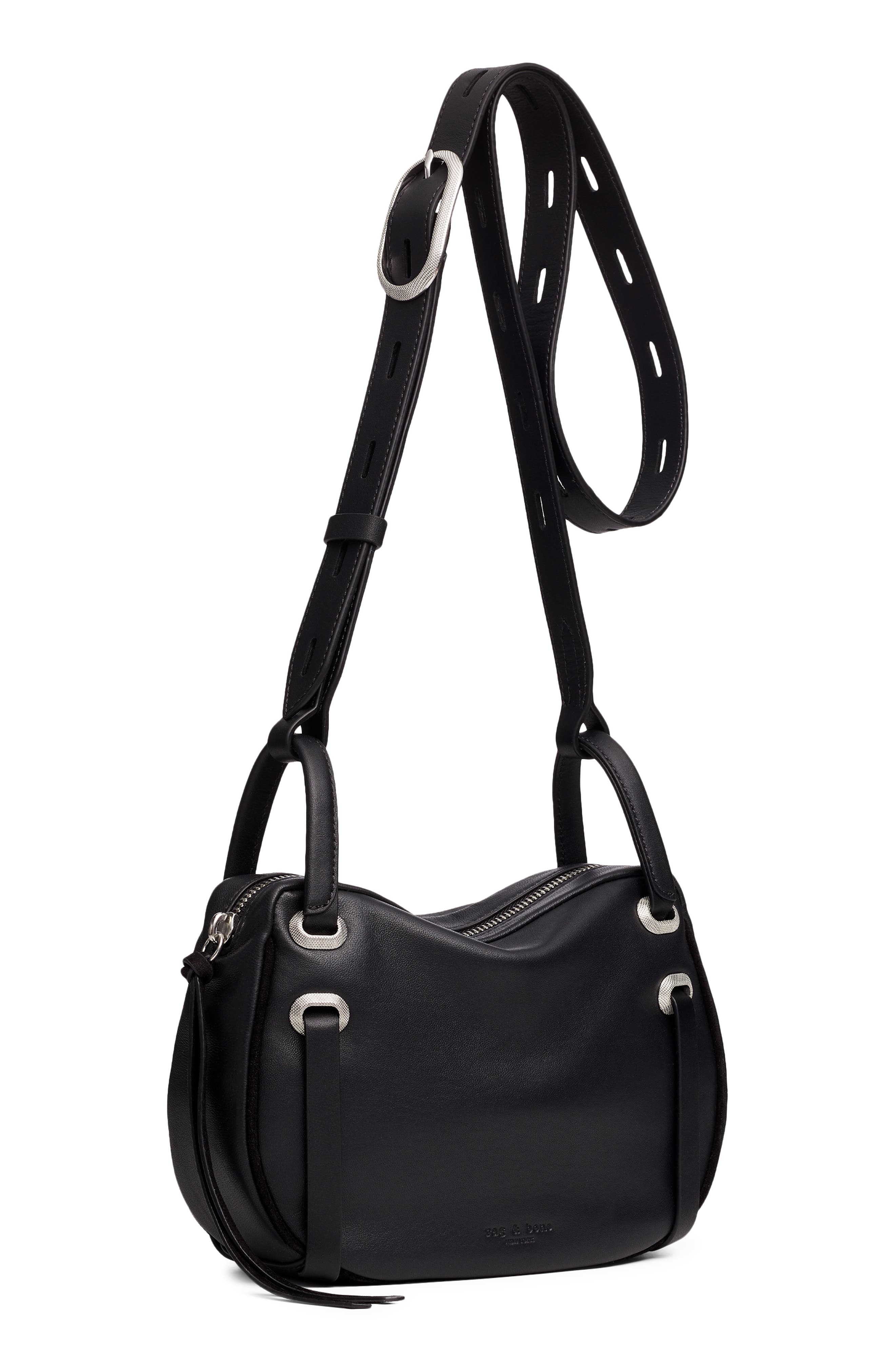 rag & bone Legend Leather Crossbody Bag, Main, color, 
