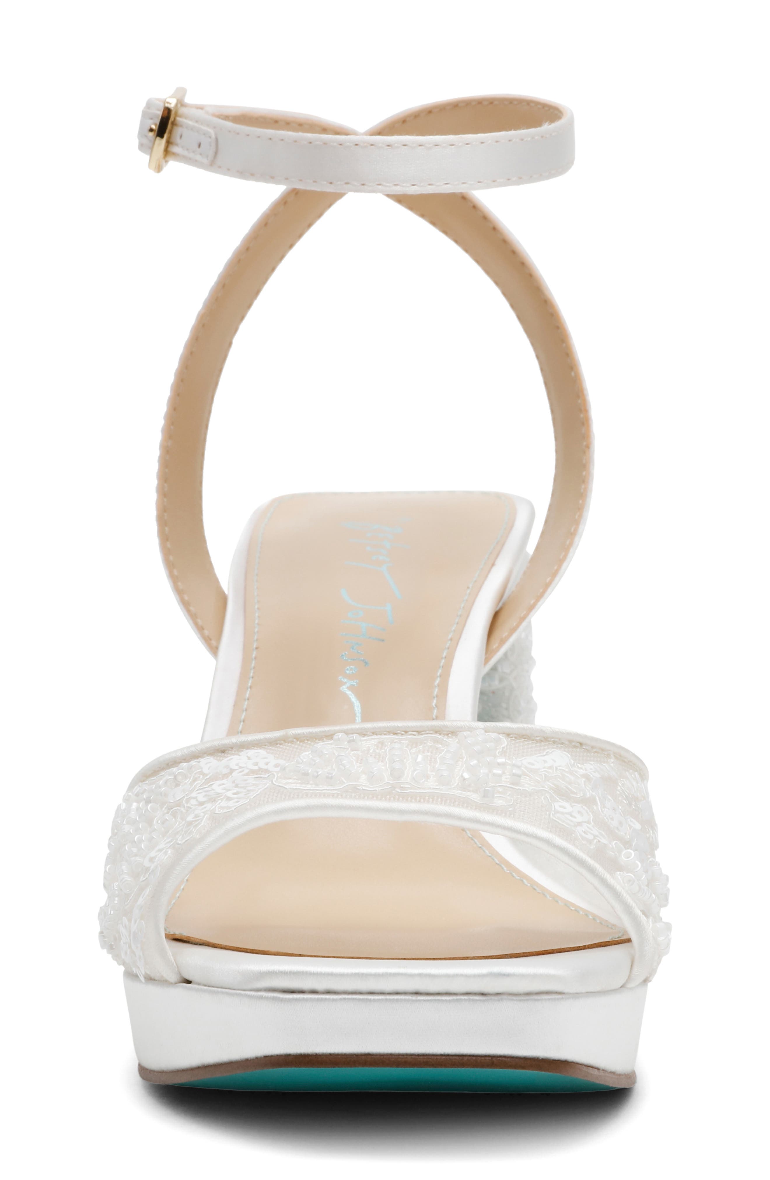 Betsey Johnson Junie Sandal, Alternate, color, Ivory