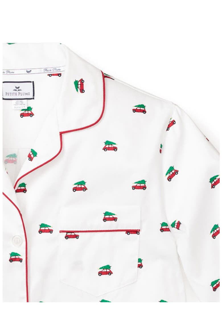 Holiday Journey Cotton Pajamas, Alternate, color, WHITE