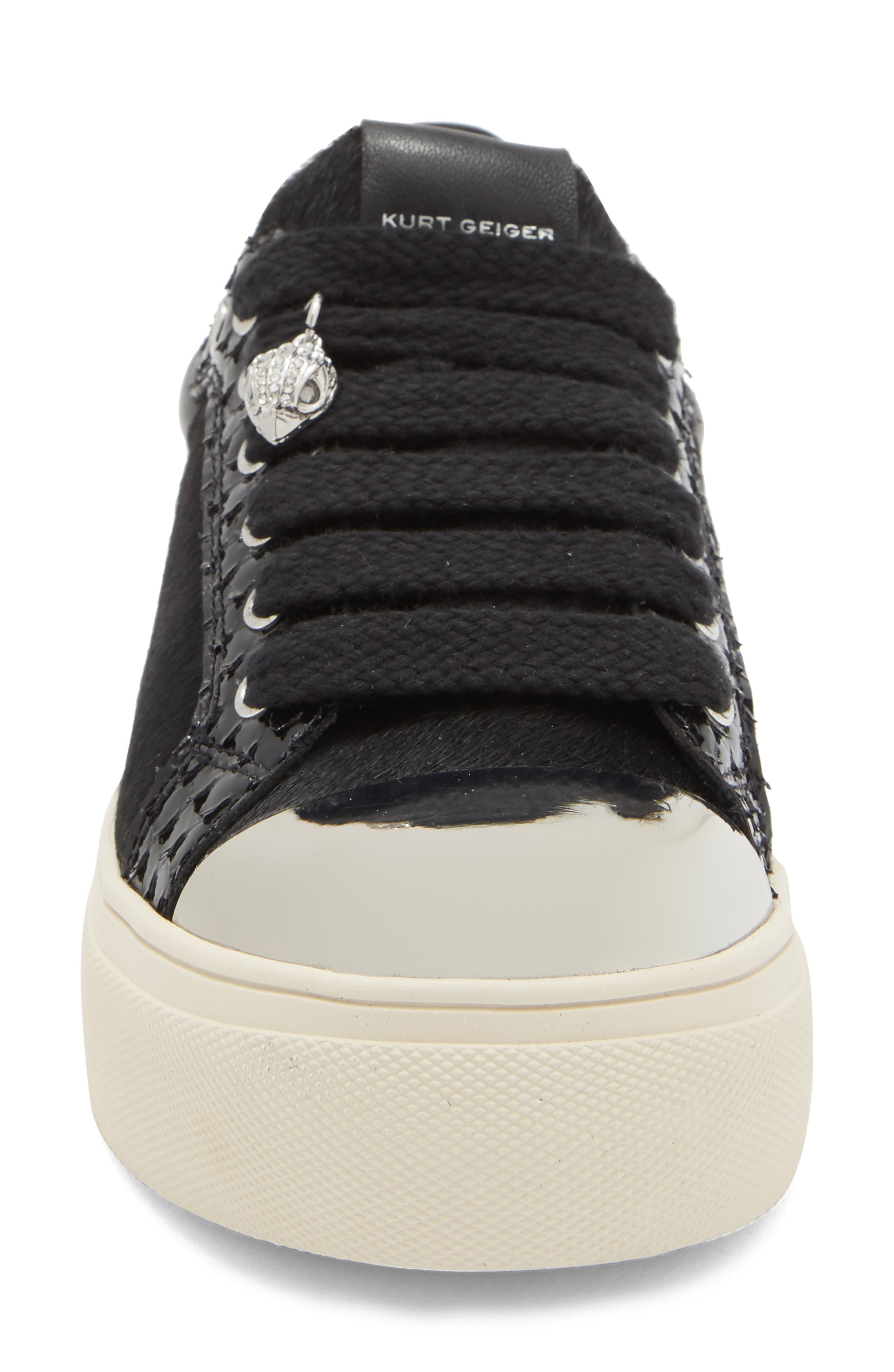 KG Kurt Geiger Lana Genuine Calf Hair Sneaker, Alternate, color, Black