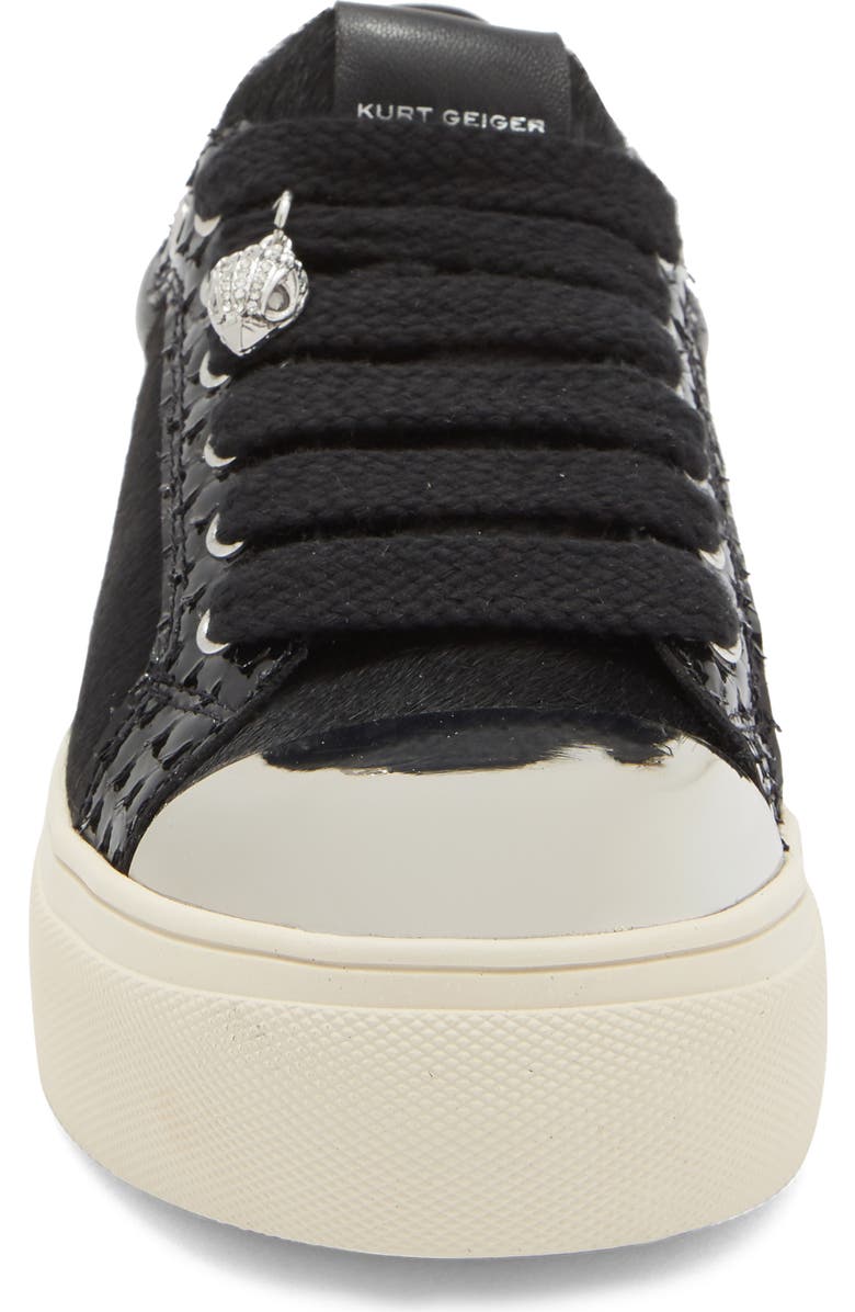 KG Kurt Geiger Lana Genuine Calf Hair Sneaker, Alternate, color, Black
