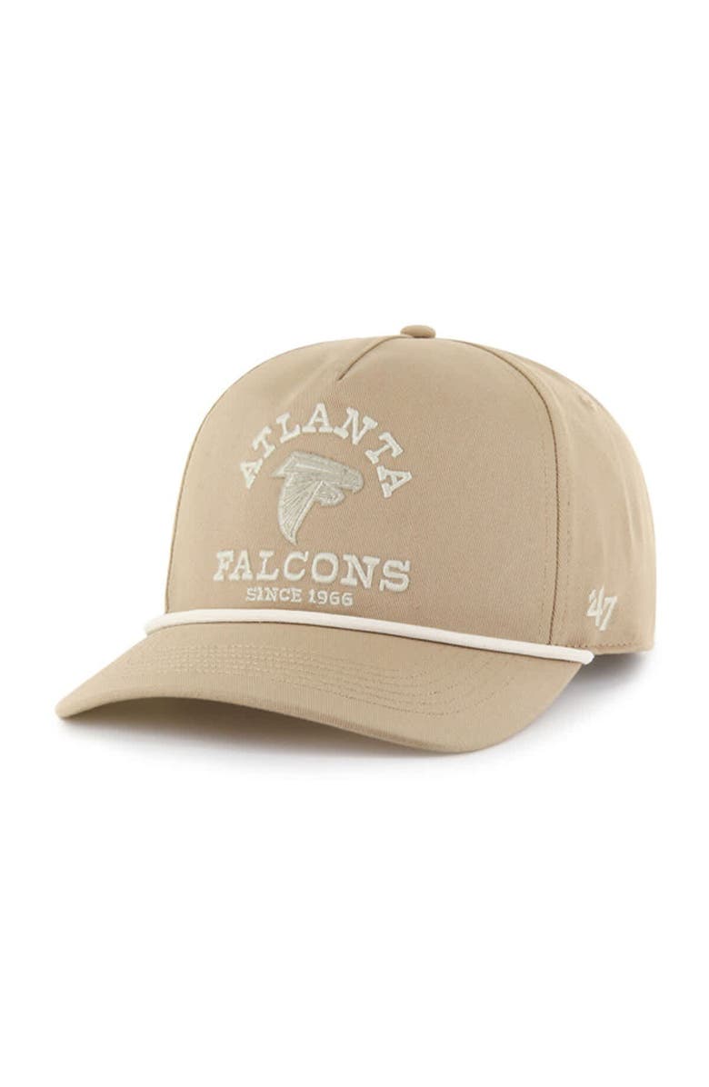 '47 Men's '47 Khaki Atlanta Falcons Canyon Ranchero Hitch Adjustable Hat, Main, color,
