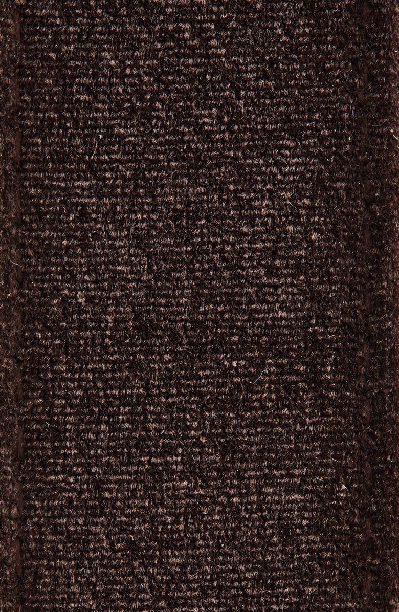 Steve Madden Rhinestone Buckle Velvet Belt, Alternate, color, Chocolate