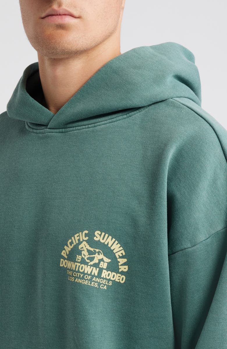 PacSun Downtown Rodeo Graphic Hoodie, Alternate, color, Green