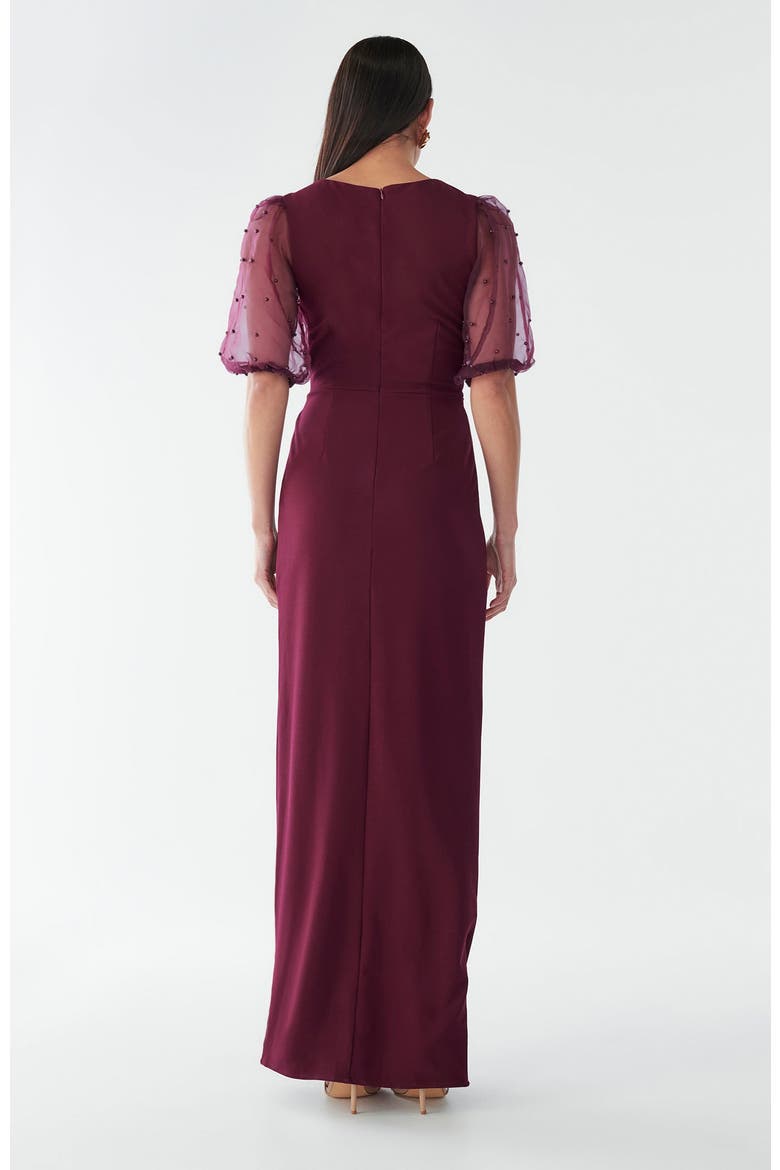 Chiara  Dress, Alternate, color, Burgundy