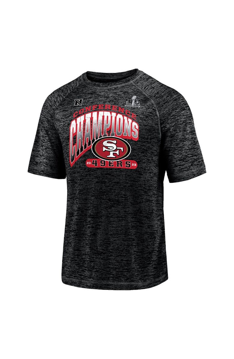 FANATICS Men's Fanatics Branded Black San Francisco 49ers 2023 NFC Champions Hail Mary T-Shirt, Alternate, color, 