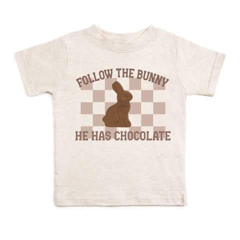 Easter Chocolate Bunny Short Sleeve T-Shirt (Baby, Toddler & Little Kid)