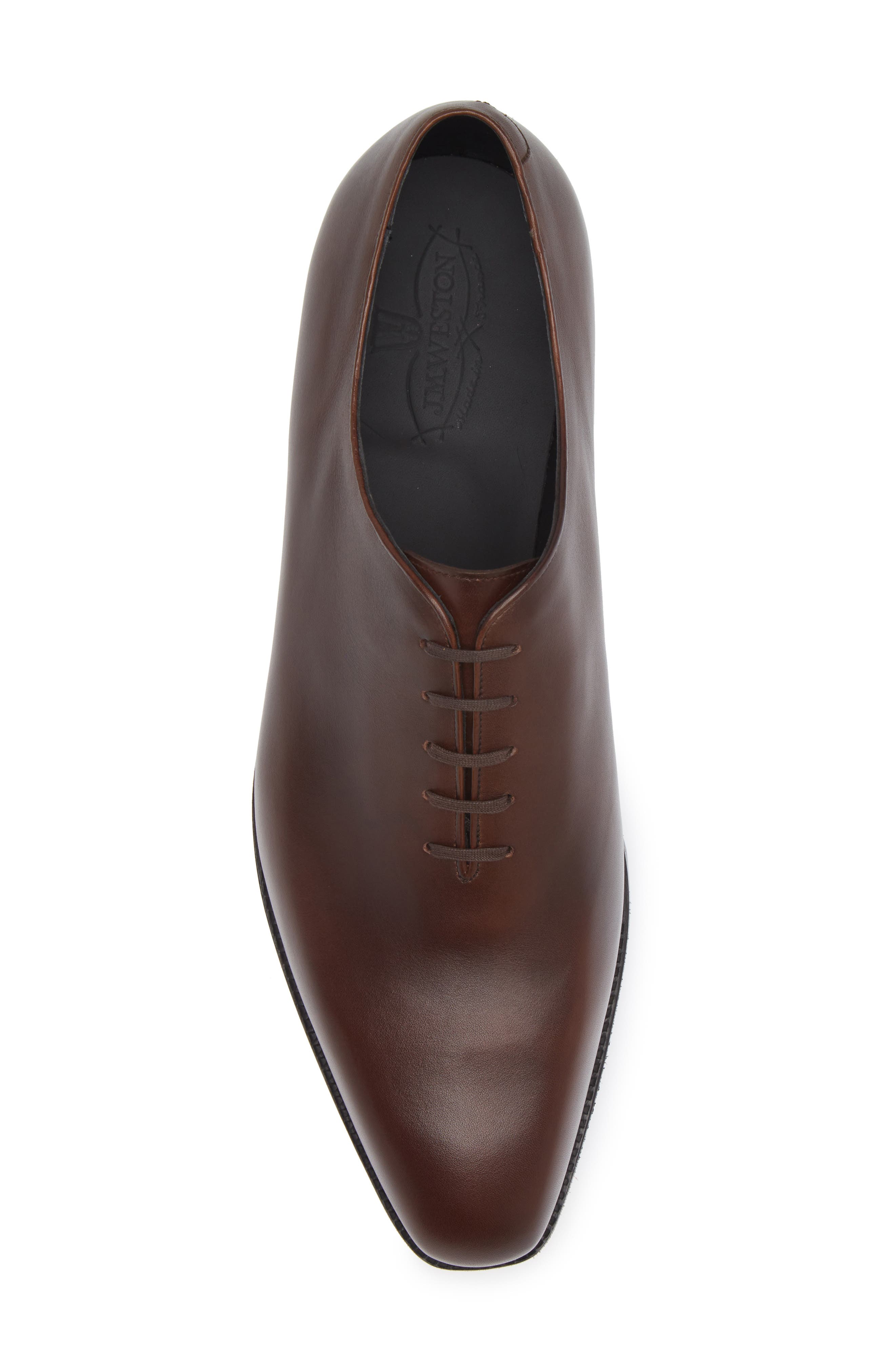 JM WESTON Fusain Cyclist Wholecut Oxford, Alternate, color, Cafe