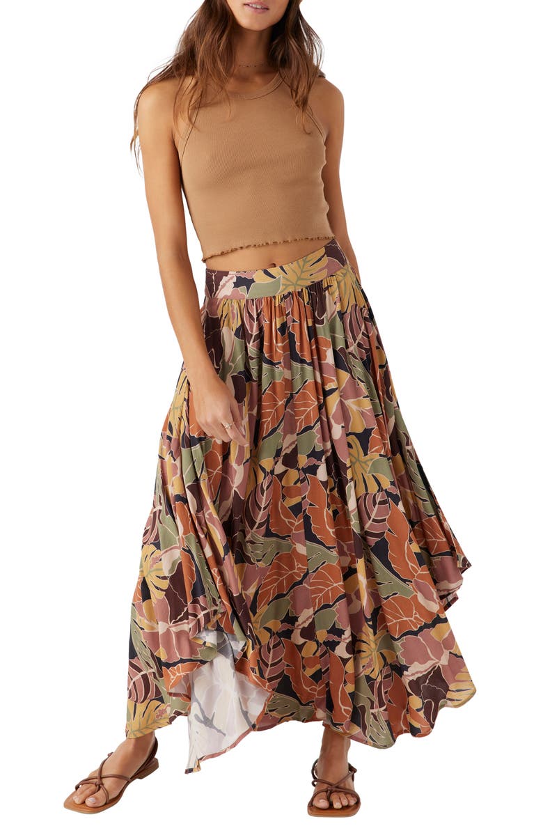 O'Neill Marnie Siren Maxi Skirt, Alternate, color, 