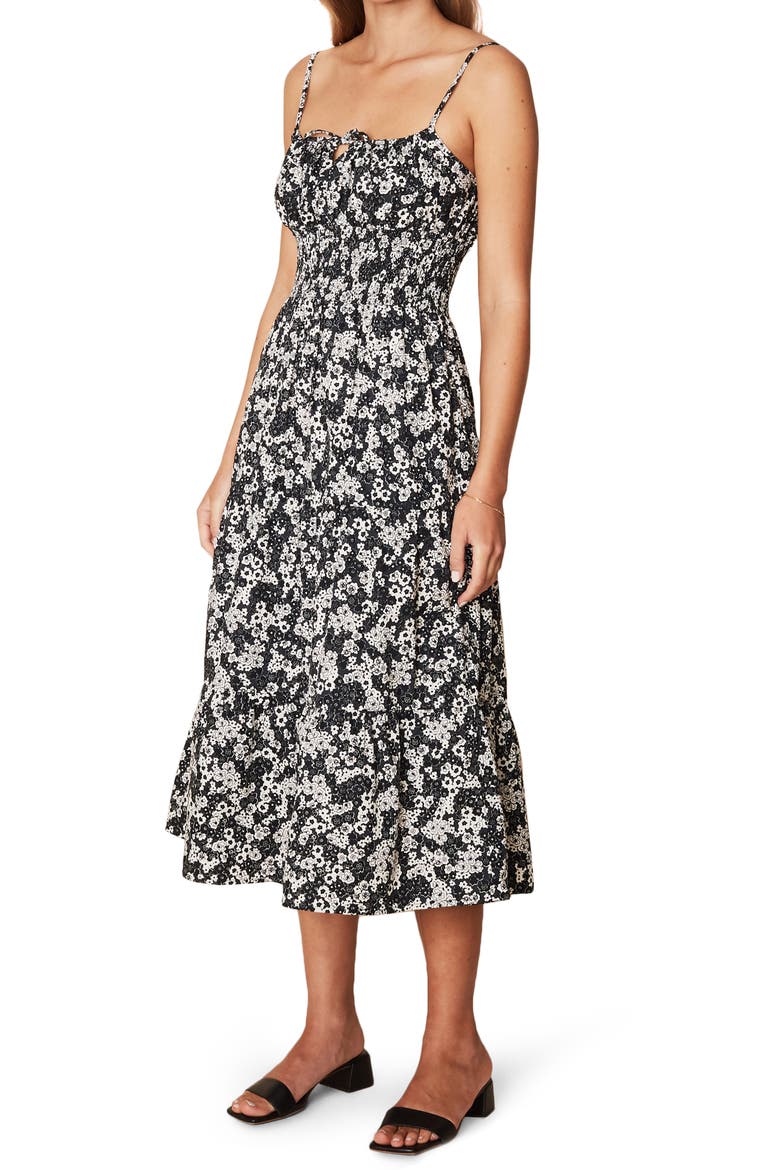 Canyon Polka Dot Tiered Sundress, Main, color, FIORELLA FLORAL PRINT