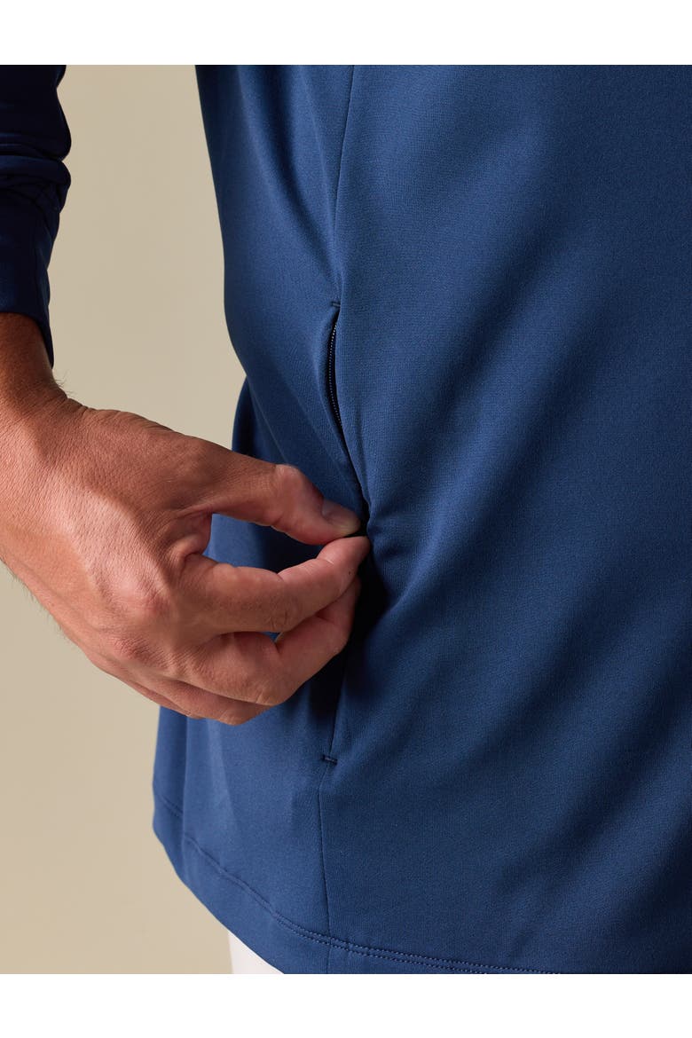 Big & Tall Performance Clubhouse Hoodie, Alternate, color, BLUE BLAZER