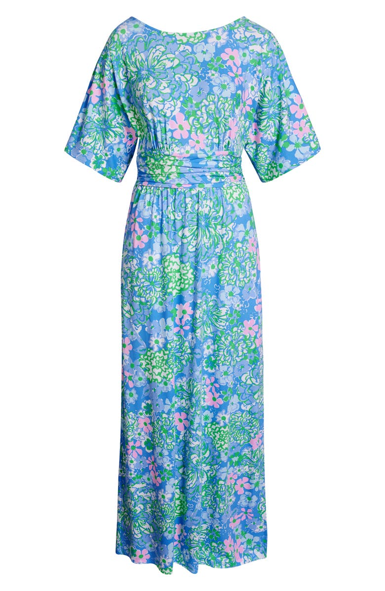 Lilly Pulitzer<sup>®</sup> Parigi Floral Maxi Dress, Alternate, color, Sunwashed Blue Plumes In Bloom