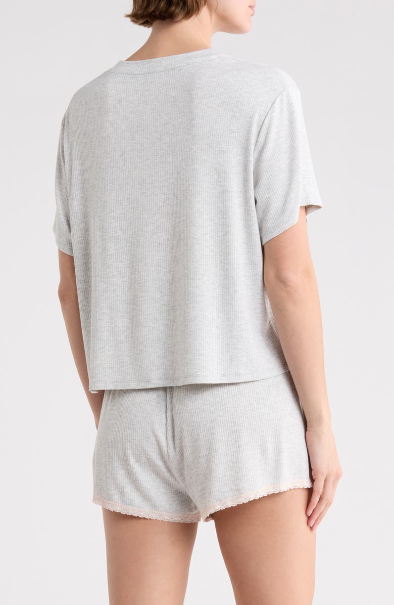 Honeydew Revival Shortie Pajamas, Alternate, color, Light Heather Grey