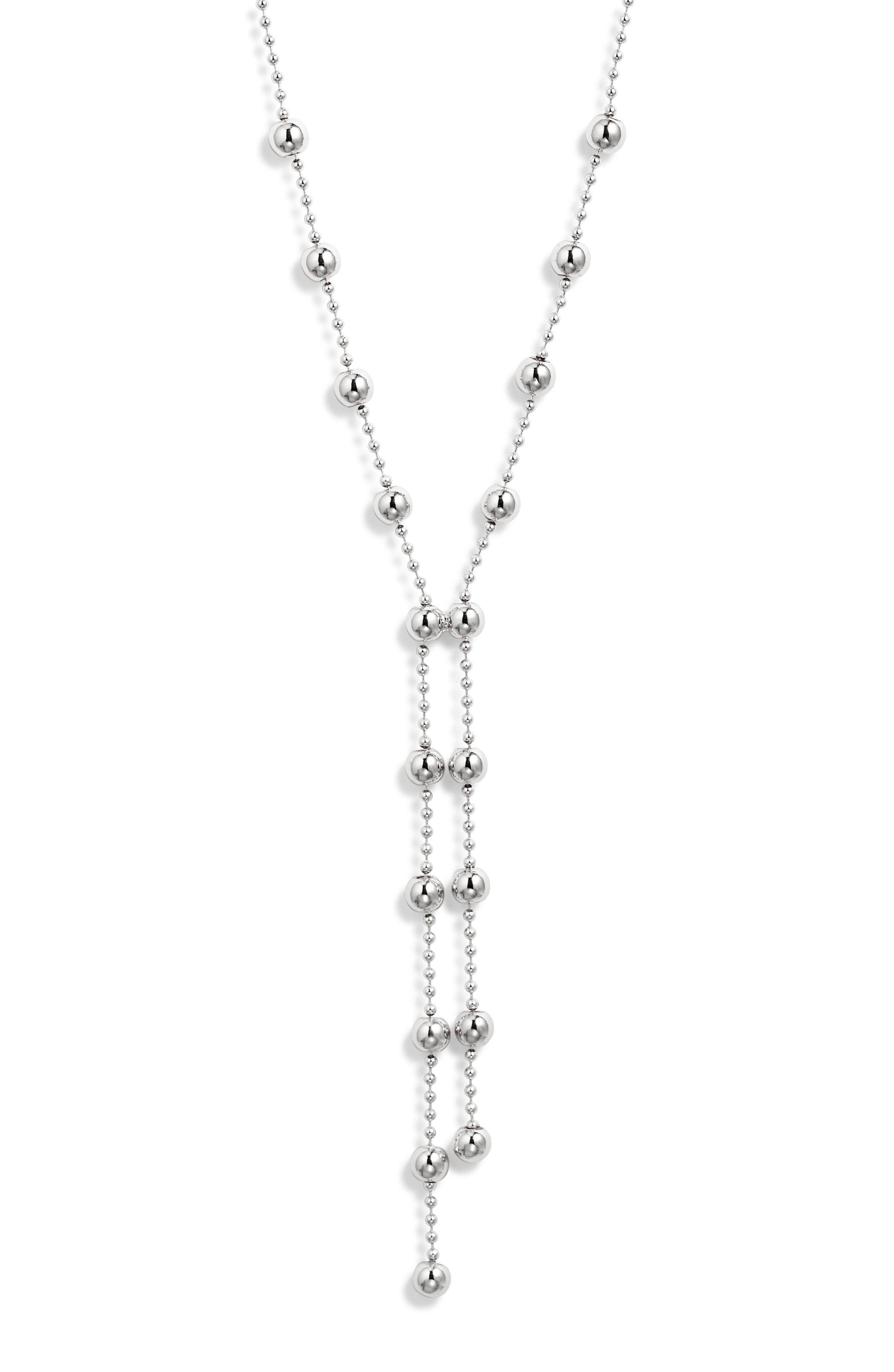 Nordstrom Ball Chain Y Necklace