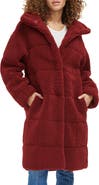 Levi's Quilted Fleece Long Teddy Coat