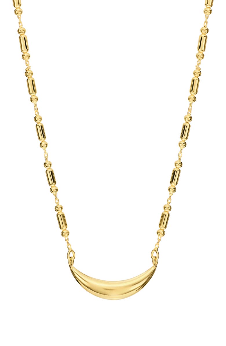 ATHRA LUXE Dolce Sole Puffy Pendant Necklace, Main, color, Gold
