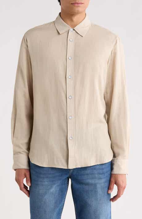 rag & bone Finch Stripe Gauze Button-Up Shirt