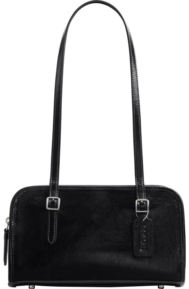 COACH The Coach Originals Crinkle Patent Leather Swing Zip Satchel, Main, color,